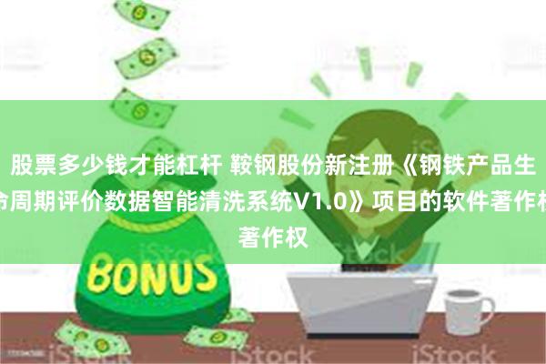 股票多少钱才能杠杆 鞍钢股份新注册《钢铁产品生命周期评价数据智能清洗系统V1.0》项目的软件著作权
